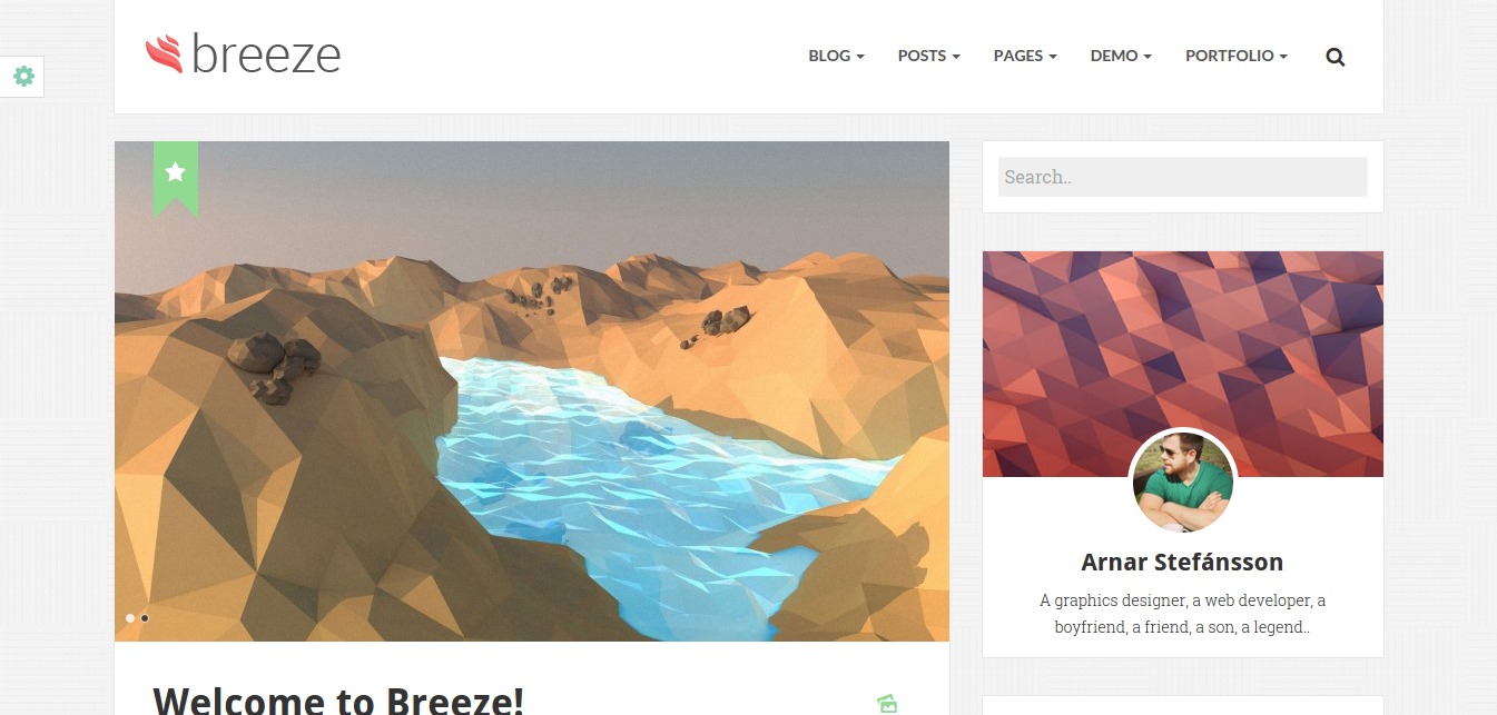 Breeze - Minimalist Responsive Personal Blog