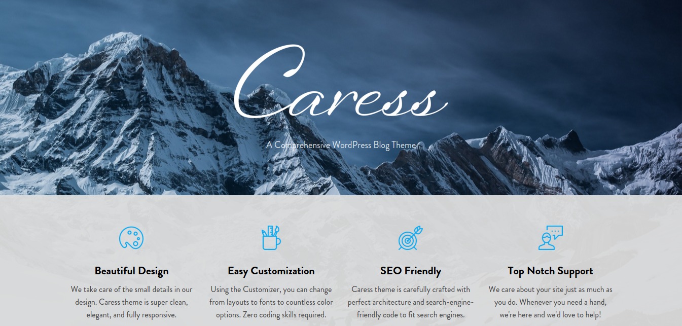 Caress - A Comprehensive WordPress Blog Theme