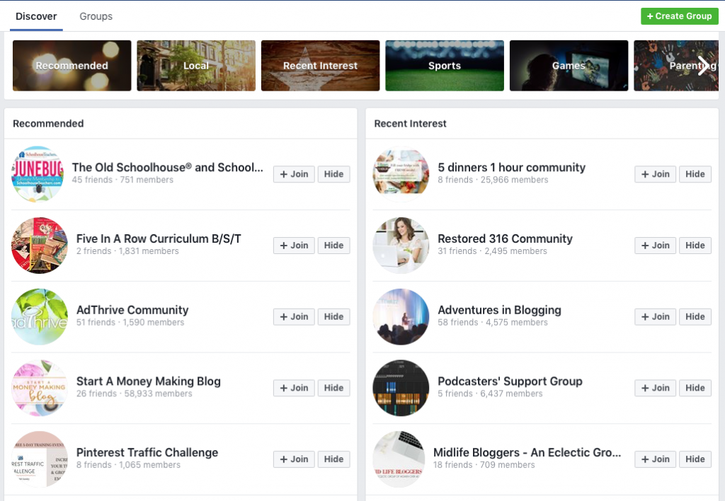 Facebook Groups