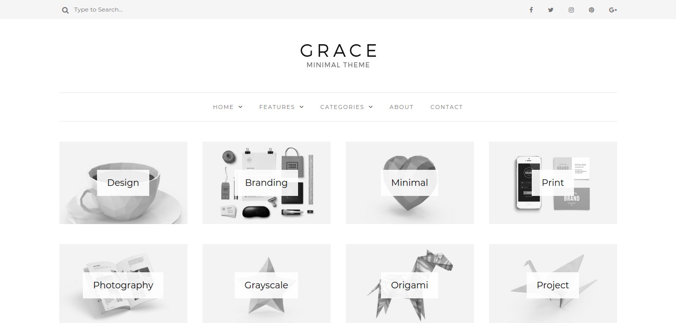 Grace - Minimal WordPress Blog Theme