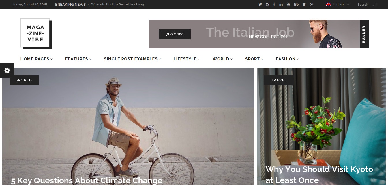 Magazine Vibe – A Powerful News Magazine Theme