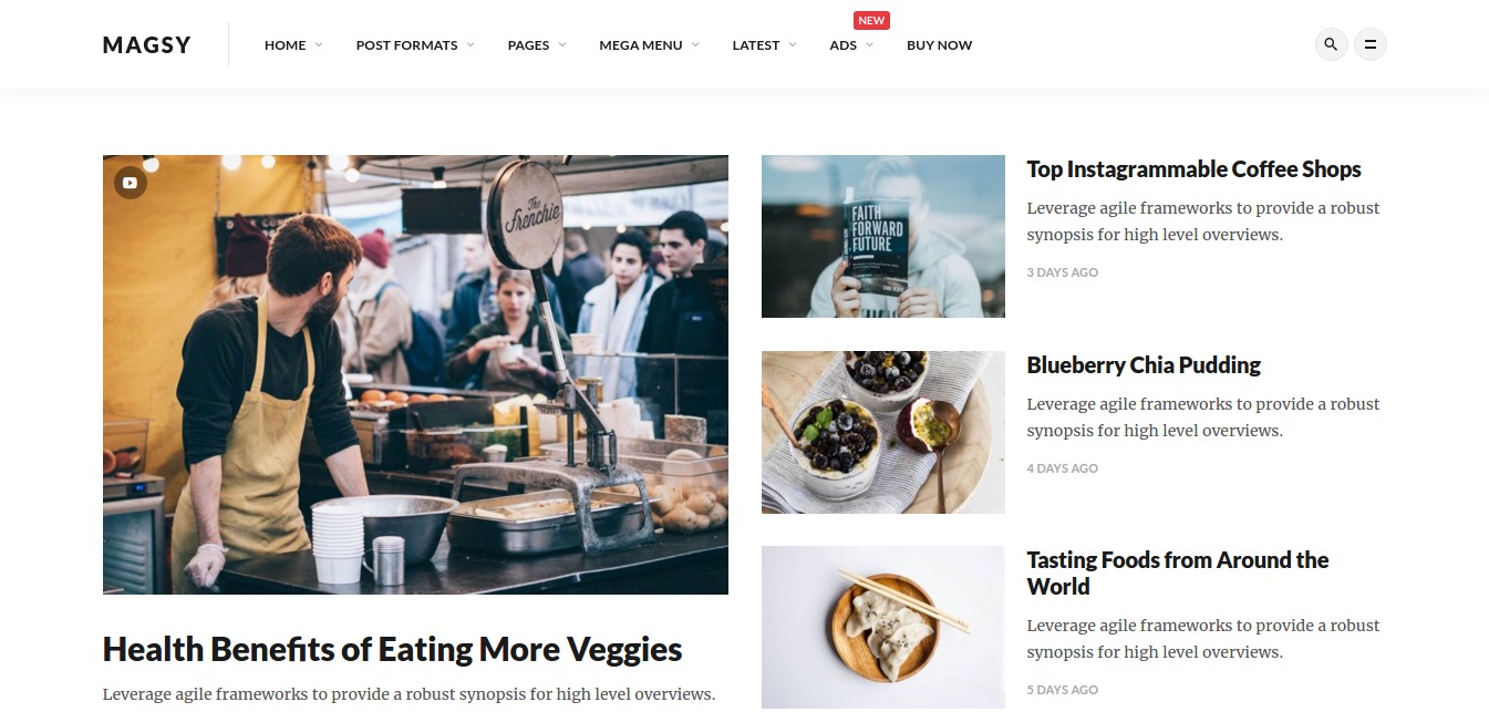 Magsy - Modular Magazine & Blog Theme