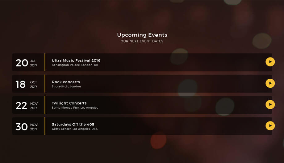 Upcoming Events