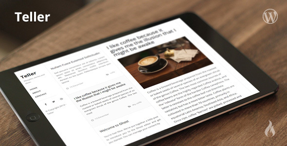 Teller - Responsive Blog WordPress Theme