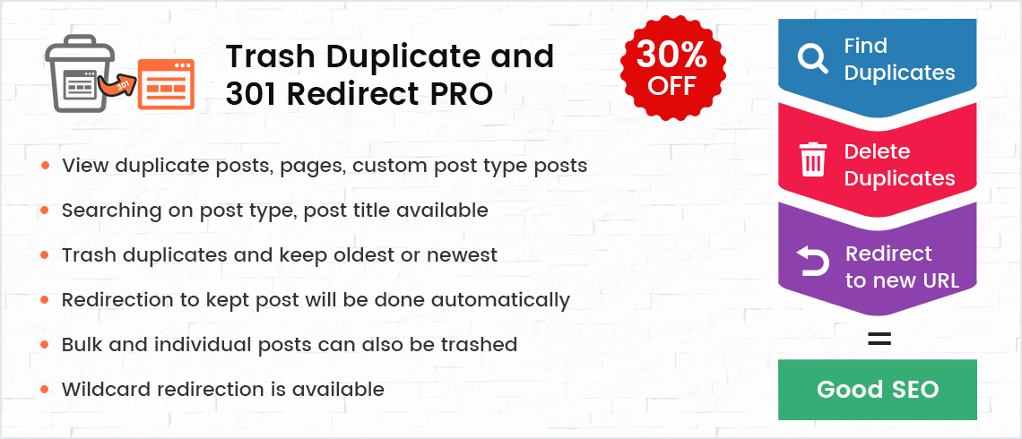 Trash-Duplicate-and-301-Redirection-PRO